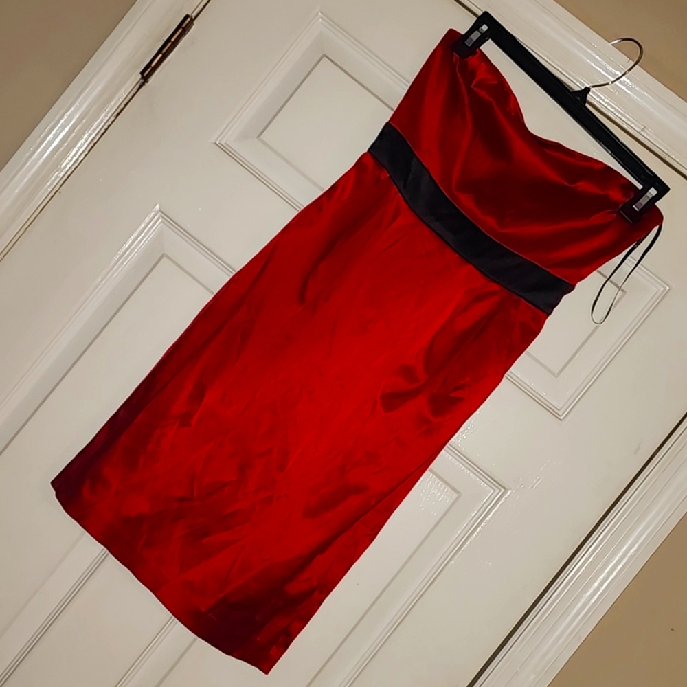 Strapless Red Mini dress